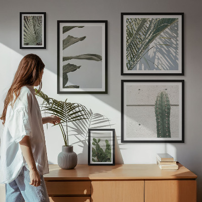 Pared galería de arte Detalles modernos de plantas