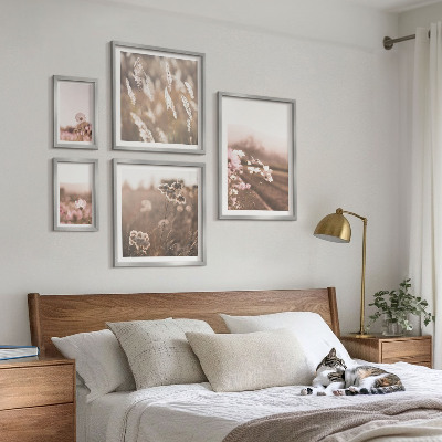 Pared galería de arte Motivos florales de delicada naturaleza