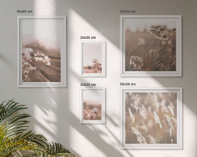 Pared galería de arte Motivos florales de delicada naturaleza