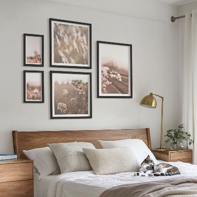 Pared galería de arte Motivos florales de delicada naturaleza