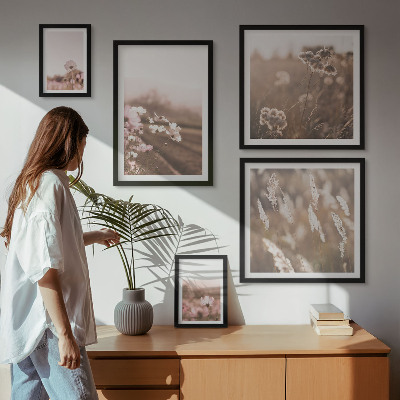 Pared galería de arte Motivos florales de delicada naturaleza