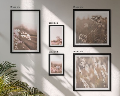 Pared galería de arte Motivos florales de delicada naturaleza