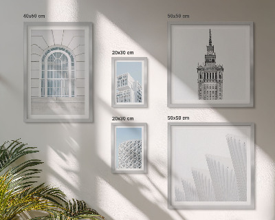Set de 5 cuadros para salón Arquitectura moderna minimalista