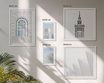 Set de 5 cuadros para salón Arquitectura moderna minimalista
