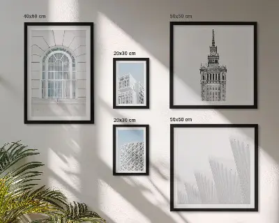 Set de 5 cuadros de arquitectura moderna minimalista decoración para salón