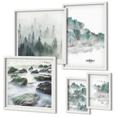 Pared galería de arte Paisajes tranquilos con agua