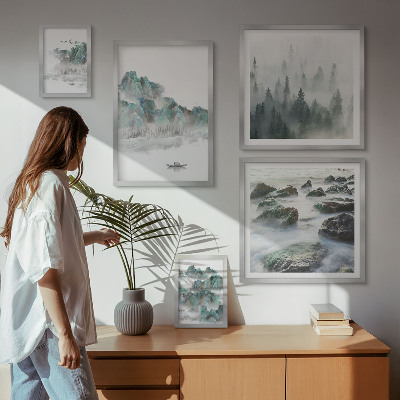 Pared galería de arte Paisajes tranquilos con agua