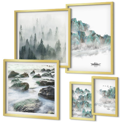 Pared galería de arte Paisajes tranquilos con agua