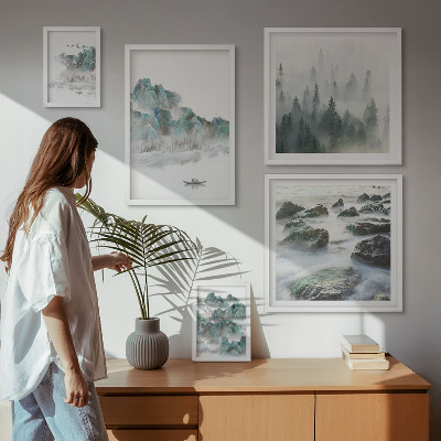 Pared galería de arte Paisajes tranquilos con agua