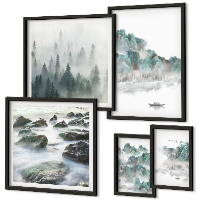 Pared galería de arte Paisajes tranquilos con agua