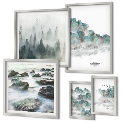 Pared galería de arte Paisajes tranquilos con agua