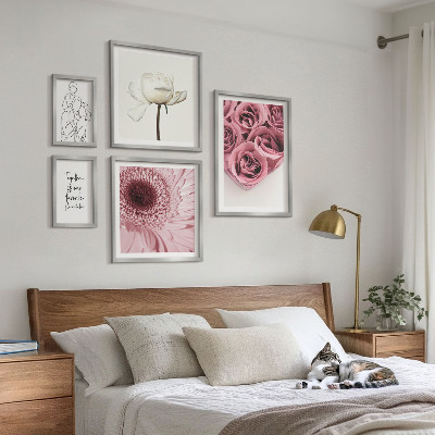 Pared galería de arte Inspiraciones bohemias florales
