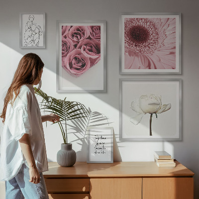 Pared galería de arte Inspiraciones bohemias florales