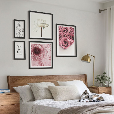 Pared galería de arte Inspiraciones bohemias florales