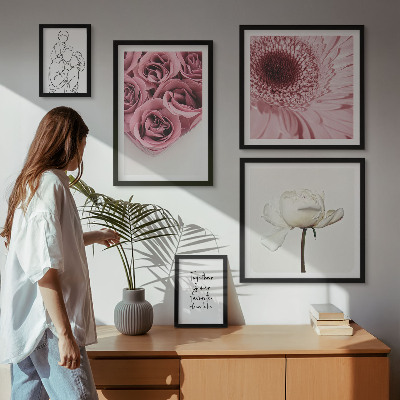 Pared galería de arte Inspiraciones bohemias florales