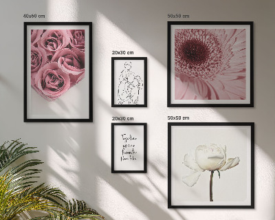 Pared galería de arte Inspiraciones bohemias florales