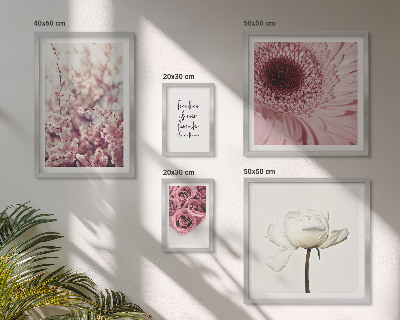 Conjunto de cuadros decorativos Toques florales románticos