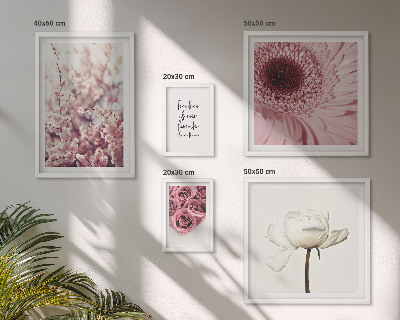 Conjunto de cuadros decorativos Toques florales románticos