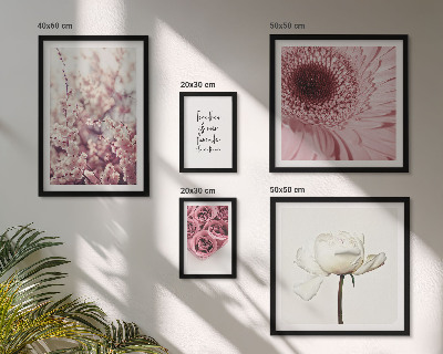 Conjunto de cuadros decorativos Toques florales románticos