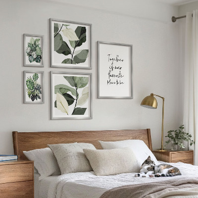 Set de 5 cuadros para salón Inspiraciones modernas para plantas
