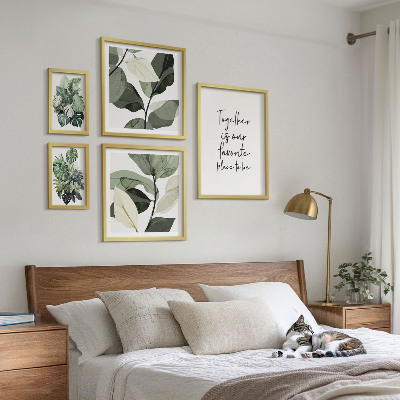 Set de 5 cuadros para salón Inspiraciones modernas para plantas