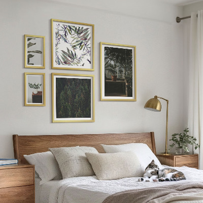 Pared galería de arte motivos vegetales de oasis verde