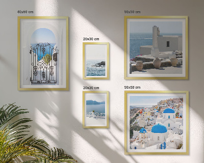 Conjunto de cuadros decorativos Vistas de la Grecia mediterránea