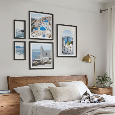 Conjunto de cuadros decorativos Vistas de la Grecia mediterránea