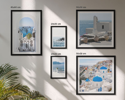 Conjunto de cuadros decorativos Vistas de la Grecia mediterránea