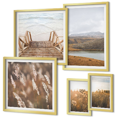 Pared galería de arte Paisajes naturales del campo del lago