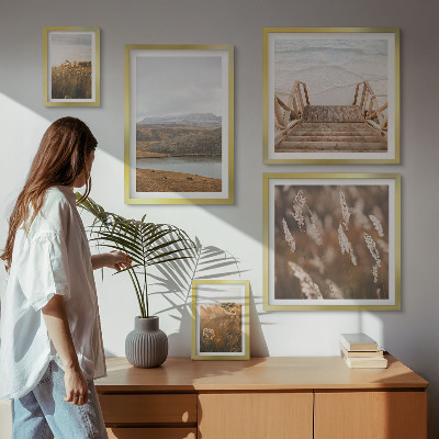 Pared galería de arte Paisajes naturales del campo del lago