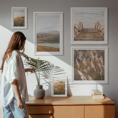 Pared galería de arte Paisajes naturales del campo del lago