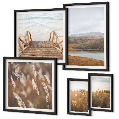 Pared galería de arte Paisajes naturales del campo del lago