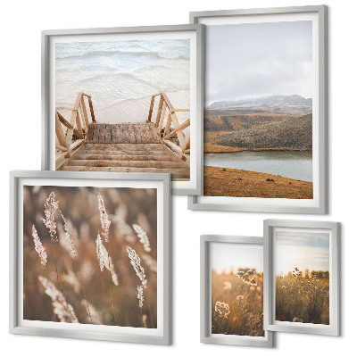 Pared galería de arte Paisajes naturales del campo del lago