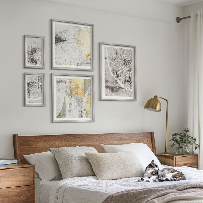 Conjunto de cuadros decorativos Patrones neutros abstractos