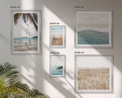 Conjunto de cuadros decorativos Vistas relajantes al mar