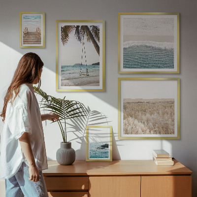 Conjunto de cuadros decorativos Vistas relajantes al mar