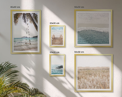 Conjunto de cuadros decorativos Vistas relajantes al mar