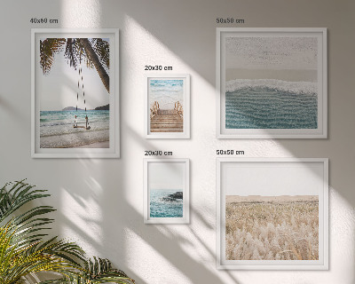 Conjunto de cuadros decorativos Vistas relajantes al mar