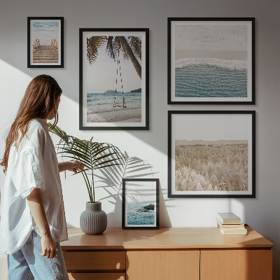 Conjunto de cuadros decorativos Vistas relajantes al mar