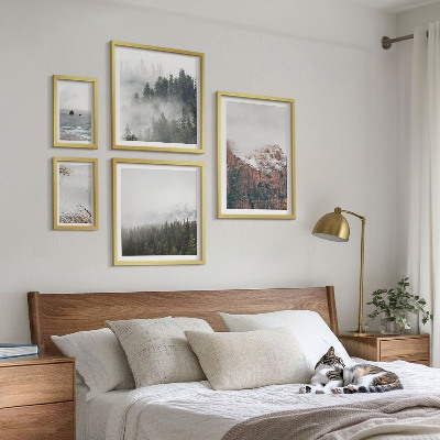 Pared galería de arte Paisajes montañas bosques nubes