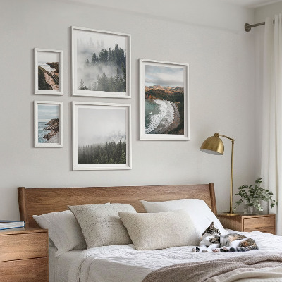 Conjunto de cuadros decorativos Paisajes costeros, bosques de montaña