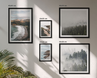 Conjunto de cuadros decorativos Paisajes costeros, bosques de montaña