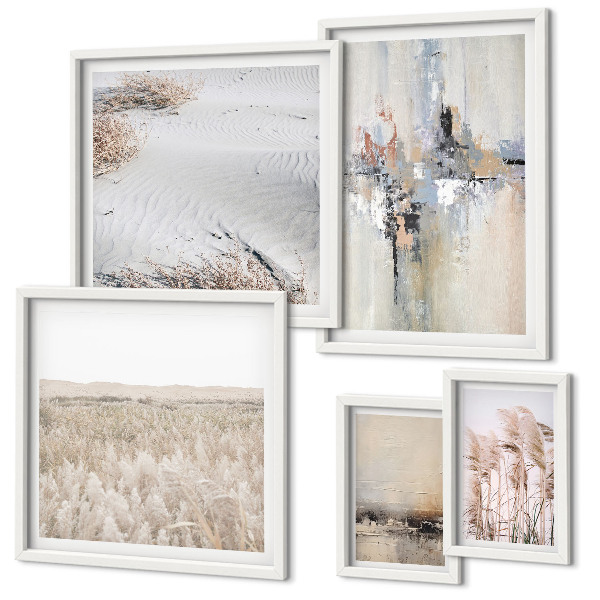 Pared galería de arte Decoración elegante, naturaleza minimalista