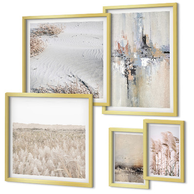Pared galería de arte Decoración elegante, naturaleza minimalista