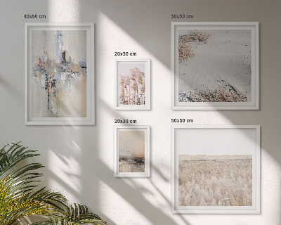 Pared galería de arte Decoración elegante, naturaleza minimalista
