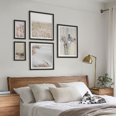 Pared galería de arte Decoración elegante, naturaleza minimalista