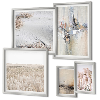 Pared galería de arte Decoración elegante, naturaleza minimalista