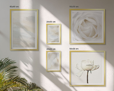Set de 5 cuadros para salón Inspiraciones florales blancas