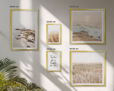 Set de 5 cuadros para salón Paisajes de playa naturales